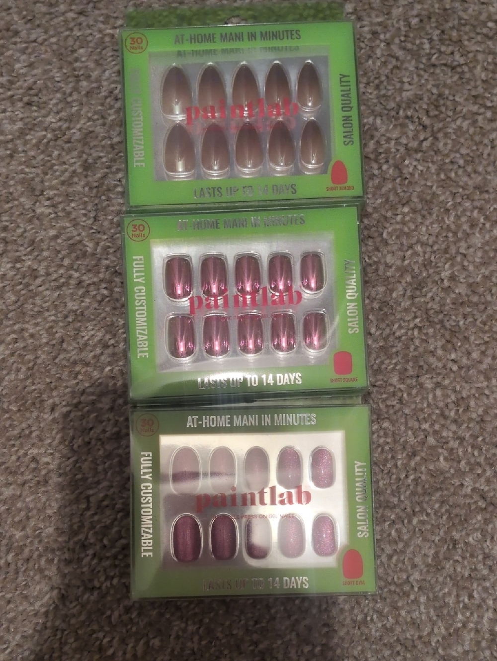 PaintLab Press-On Nail Set Trio